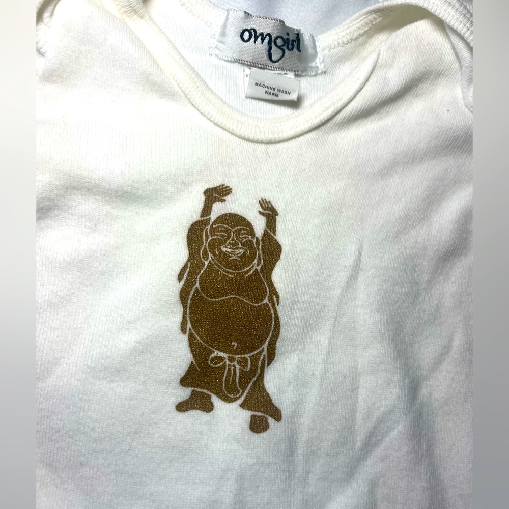 Om girl long sleeve tee onesie 6mos